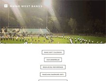 Tablet Screenshot of mwbands.com